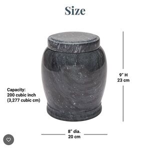 Patriotic Marble Cremation Urn